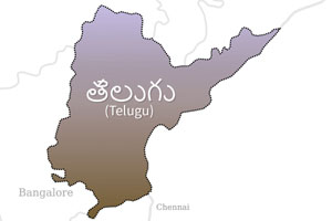 Telugu Language Map